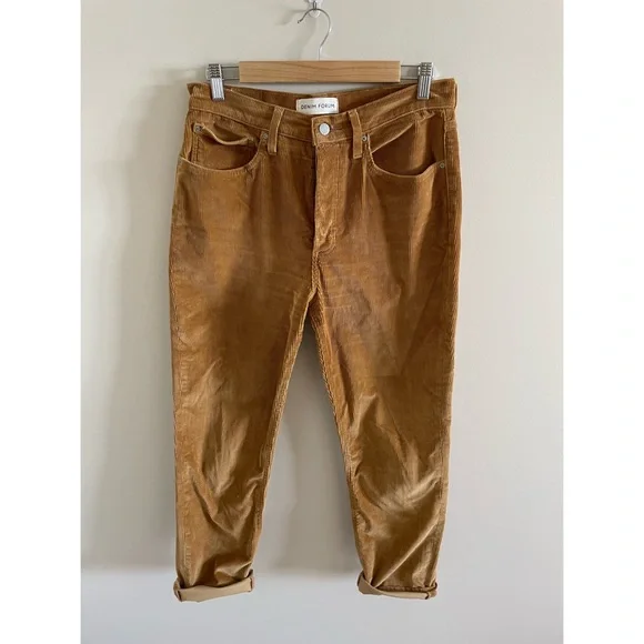 Aritzia Denim Forum The Yoko High Rise Slim Corduroy Size 30 - Picture 3 of 11
